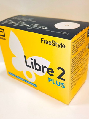 Freestyle Libre 2 Plus glucose sensor by Abbott