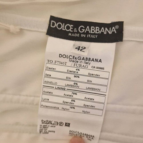 Dolce & Gabbana satin corset new, off white, size 42