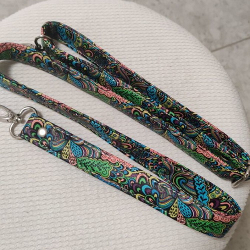 Shoulder bag new with colorful print, eco leather