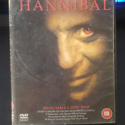 Hannibal DVD used with Greek subtitles thriller