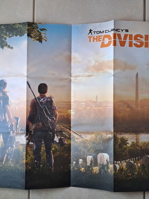 The Division 2 poster and artbook with Washington, D.C. city map