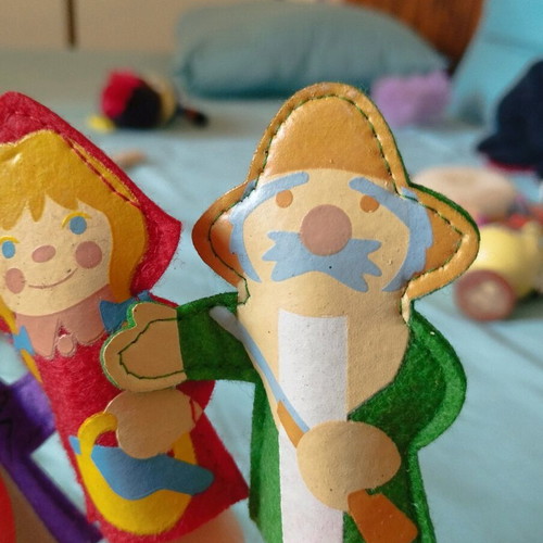 Finger puppets new: Aladdin, Little Red Riding Hood, Ali Baba