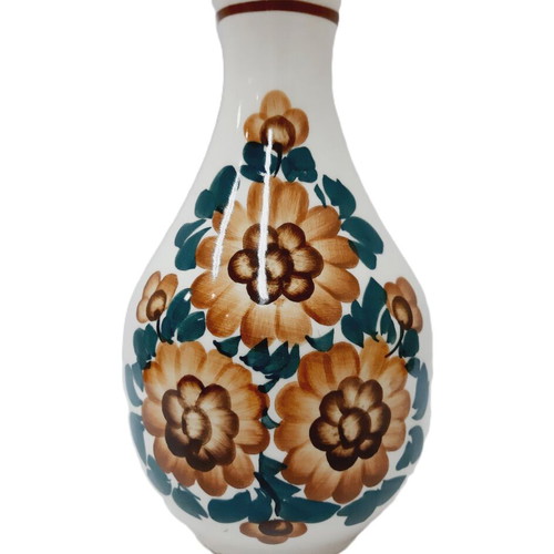 Handpainted ceramic bottle KOŁO Poland model 997 22 cm