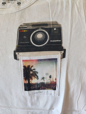 Pull & Bear short-sleeve medium cotton shirt like new, white