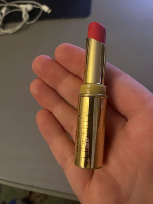 Max Factor red lipstick used