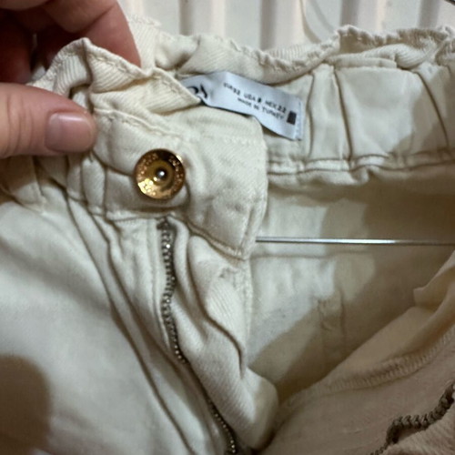 Zara women's jeans like new, beige, size 32