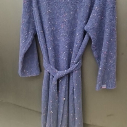 Karavan Lorena dress like new, blue roubaix boucle fabric
