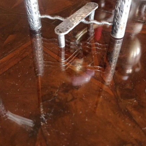 Vintage toothpick holders like new, French style silver alloy