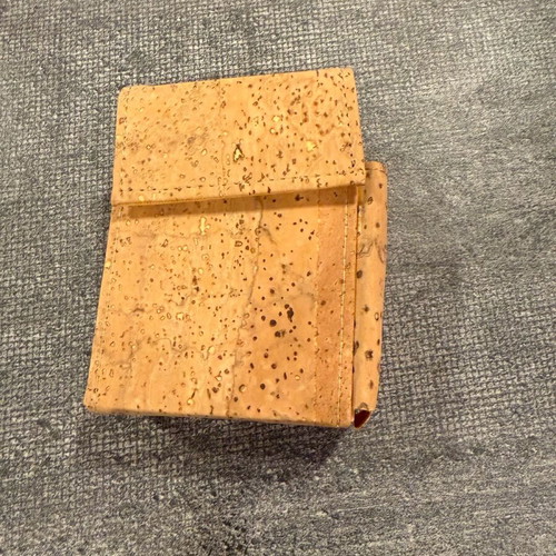 Cigarette case new, made of cork