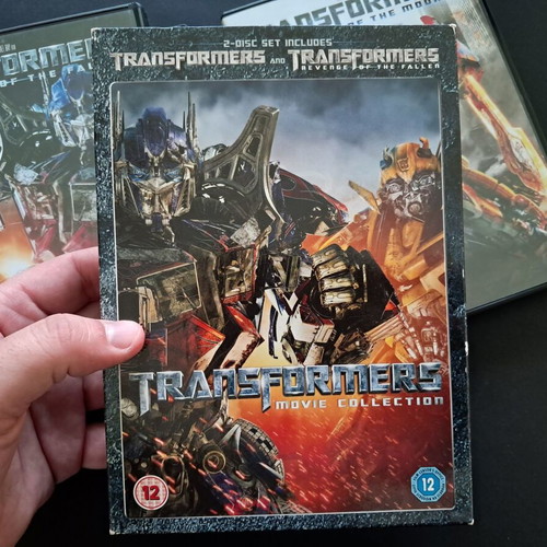 Transformers 1 & 2 Boxed DVD with Bonus 3, like new, English subtitles