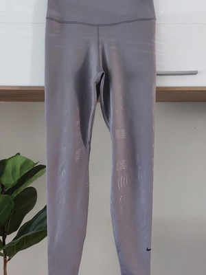 Nike Dri-FIT Women's Athletic Leggings Grey Small AR7576-056 like new