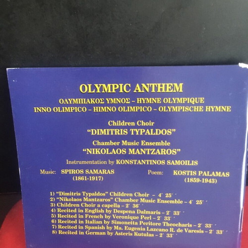 Olympic Anthem CD used with box