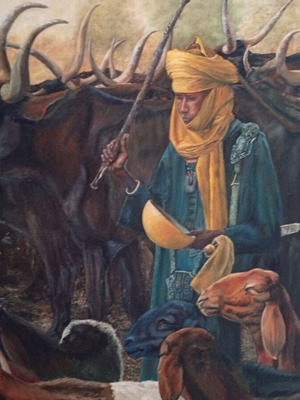 Oil painting on canvas 100 x 80 cm like new