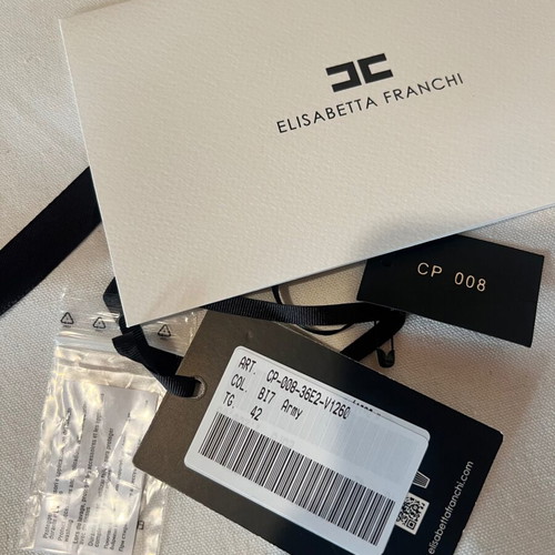 Elisabetta Franchi Military coat ново, каки с колан