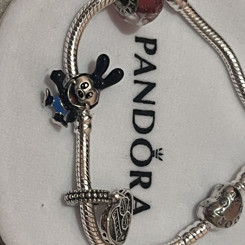 Pandora bracelet with Pandora charms