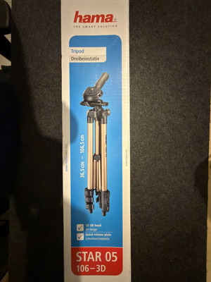 Hama Star 5 (05) 106-3D tripod new, lightweight aluminum