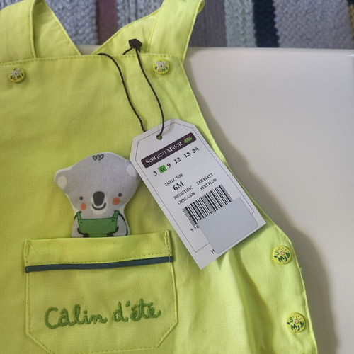 Sergent Major summer romper new with toy in pocket