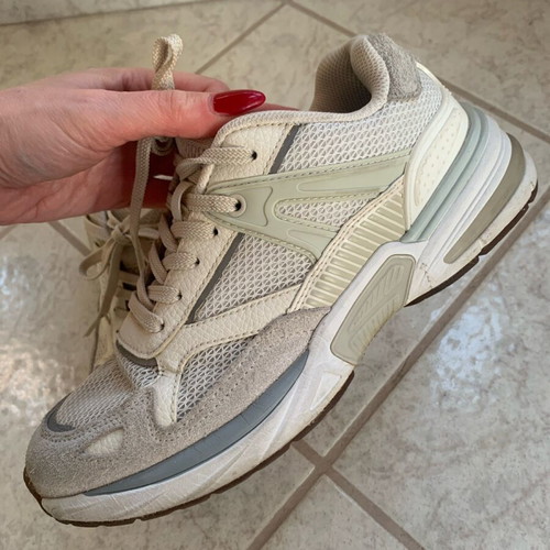 Zara sneakers like new in gray, beige and ciel shades size 38