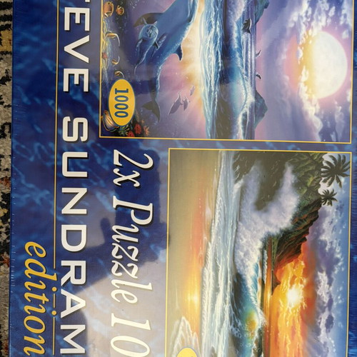 Double puzzle 2x1000 pieces new