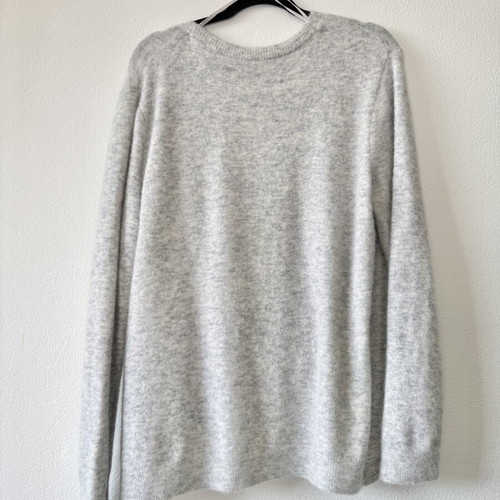 COS alpaca and wool wrap cardigan size L, light grey