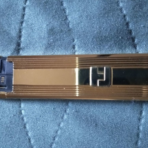 Ted Lapidus lighter used, gold plated