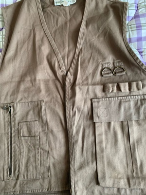 Vintage Utility Reporter Vest Necessary Objects Made in USA, like new, size S