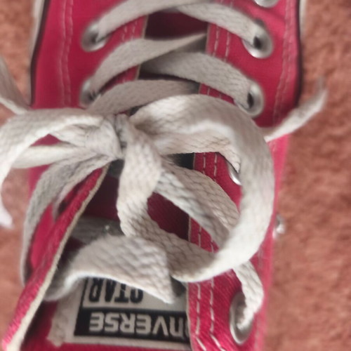 Converse All-Star sneakers used, women's size 37.5, red and white