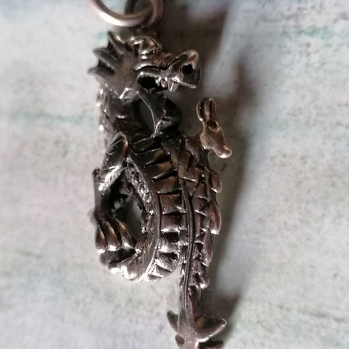 Silver 925 dragon pendant new
