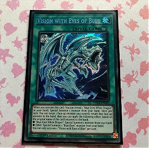 Yugioh καρτα Vision With Eyes  of Blue Secret Rare 1st edition