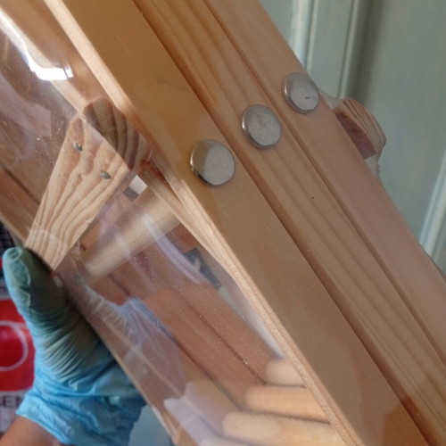 Wooden Folding Wine Rack for 10 Bottles new
