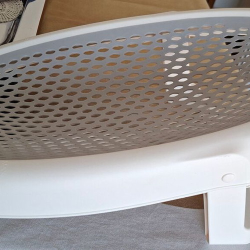 Baby bath tub foldable silicone gray white Prémaman like new