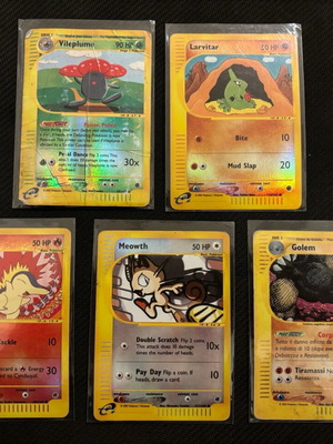 Pokemon TCG Nintendo Expedition Base Set Reverse Holos μεταχειρισμένο πακέτο