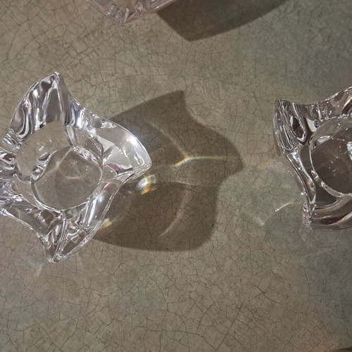 Crystal decorative set of 3 pieces like new