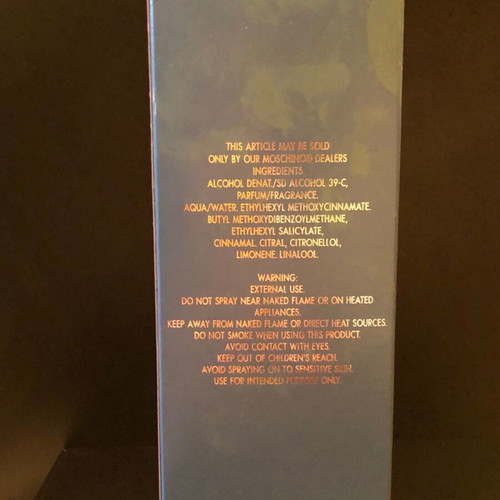 Moschino Cheap & Chic packaging box used