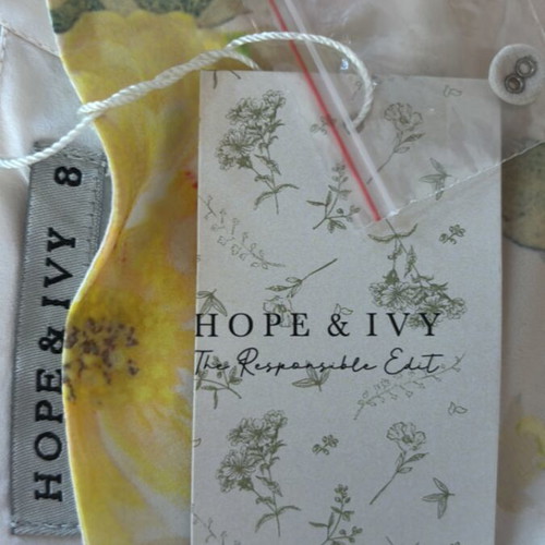 Hope&Ivy floral lemon dress, new evening wear