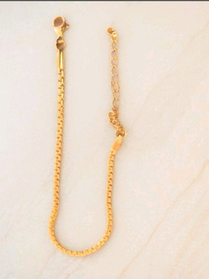 Steel bracelet gold new with unique design