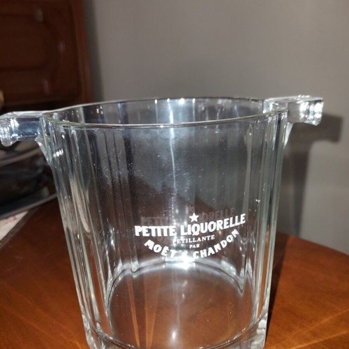 Vintage crystal ice bucket by Moët & Chandon like new