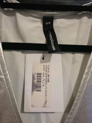 Silver wrap short dress new, one size