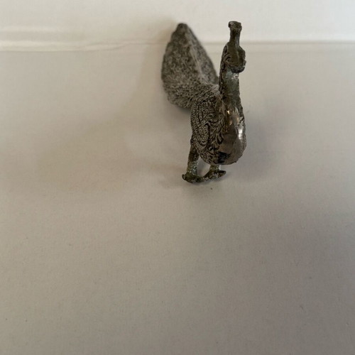 Decorative peacock used, metal