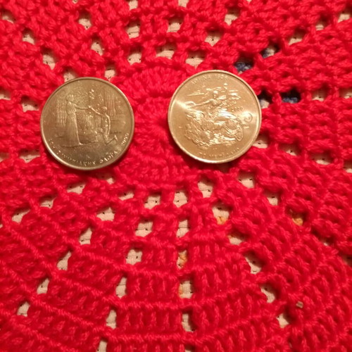 500 Drachma Coins like new, pack of 9, Greece