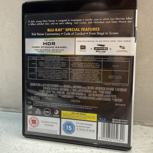 A Few Good Men 4K UHD Blu-Ray like new with Greek subtitles