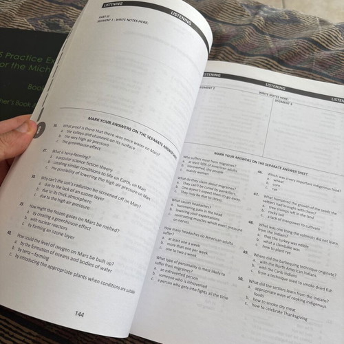 Practice Examinations for the Michigan ECPE set new condition