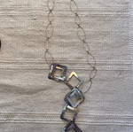 Necklace with metal shapes like new