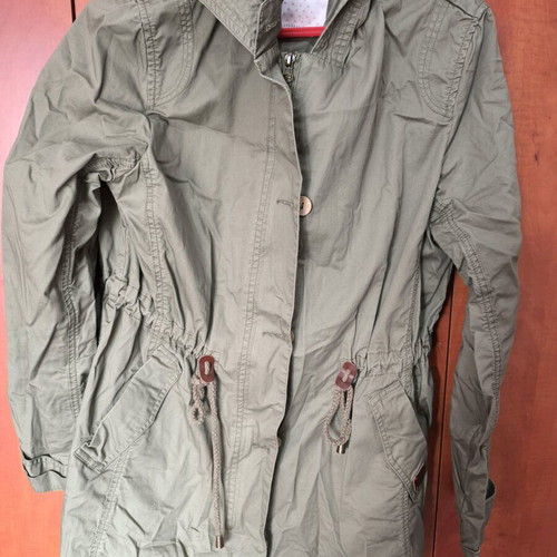 BSB women's jacket cotton parka style like new, size XL, khaki