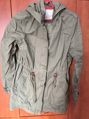 Μπουφάν γυναικείο BSB καπαρτίνα σε στυλ παρκά σαν καινούργιο, μέγεθος XL, χακί