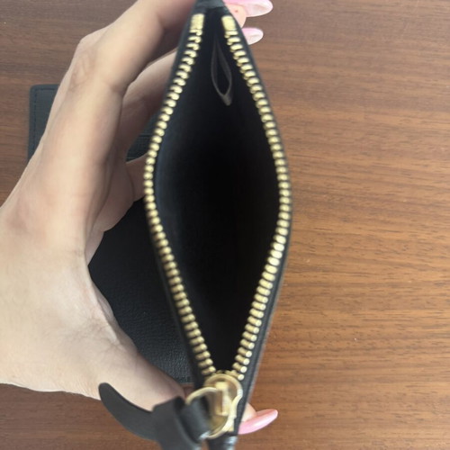 Jimmy Choo Black Leather Wallet like new with dust bag and certificate