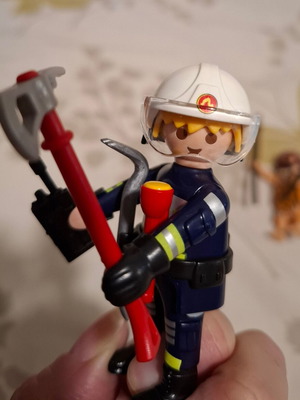 Playmobil Boy Series 23 Firefighter New with Equipment and Packaging
