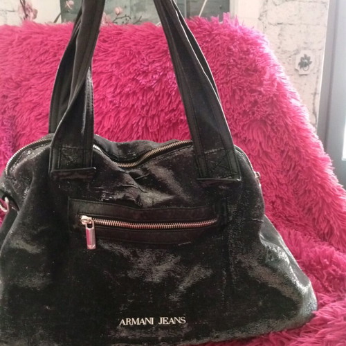 Armani Jeans black handbag like new