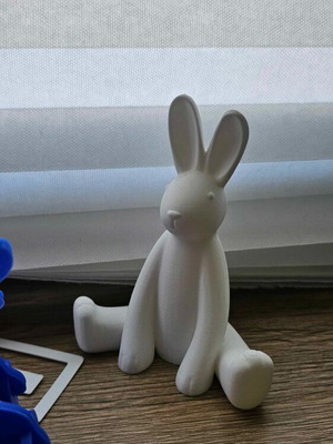 Decorative bunny 12 cm like new, plastic