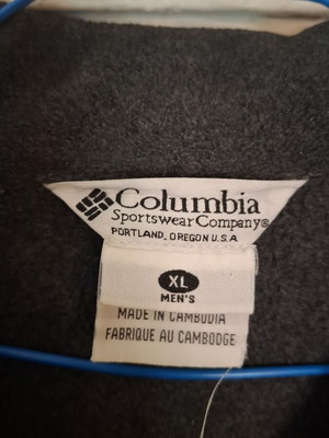 Columbia fleece jacket XL like new, gray